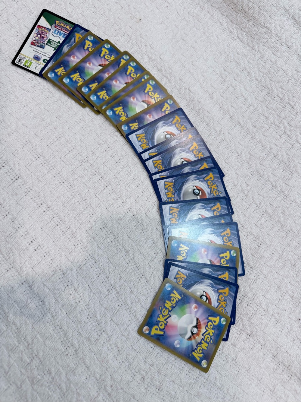 Trading Pokémon Card Bundle - Blue and Yellow Backs